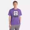 Square Stack Logo Short Sleeve T-Shirt,Color:Purple