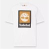 Square Stack Logo Short Sleeve T-Shirt,Color:White