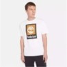 Square Stack Logo Short Sleeve T-Shirt,Color:White