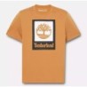 Square Stack Logo Short Sleeve T-Shirt,Color:Orange