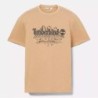 Men's Short Sleeve Mountain Logo Slub T-Shirt