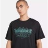 Men's Short Sleeve Mountain Logo Slub T-Shirt,Timberland