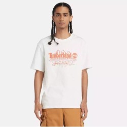 Men's Short Sleeve Mountain Logo Slub Timberland T-Shirt