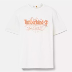 Men's Short Sleeve Mountain Logo Slub Timberland T-Shirt