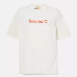 Men's Anti-UV Printed Timberland T-Shirt,Color:White