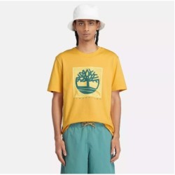 Men's Short Sleeve Front Tree Logo Graphic Timberland T-Shirt