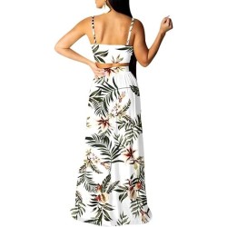 Swimwear Cover Ups Vacation Flowy Maxi Dress