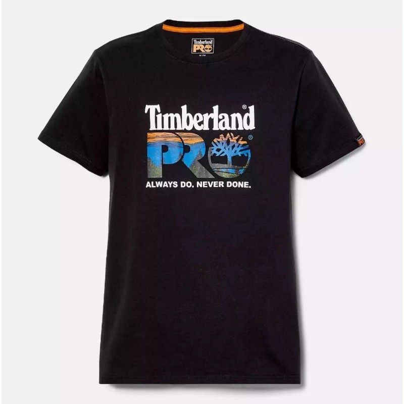 Men's Timberland PRO® Core Logo T-Shirt,Color:Black