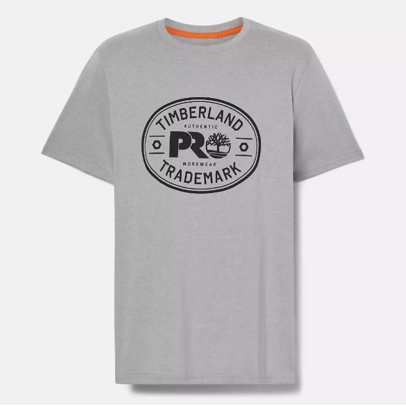 Men's Timberland PRO® Trademark T-Shirt,Color:Grey