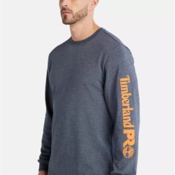 Men's Timberland PRO® Core Logo Long-Sleeve T-Shirt,Color:Blue