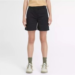 Women's Brookline Utility Cargo Short，Color:Black