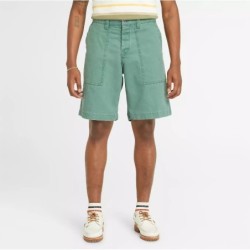 Men's Washed Canvas Stretch Fatigue Short,Timberland