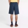 Men's Washed Canvas Stretch Fatigue Short,Color:Dark Sapphire