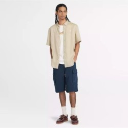 Men's Twill Cargo Short Timberland Short,Color:Dark Sapphire