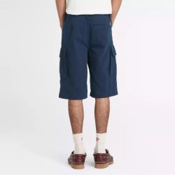 Men's Twill Cargo Short Timberland Short,Color:Dark Sapphire