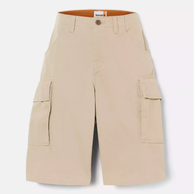 Men's Twill Cargo Short Color:Lemon Pepper