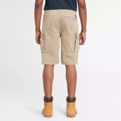 Men's Twill Cargo Short Color:Lemon Pepper