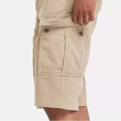 Men's Twill Cargo Short Color:Lemon Pepper