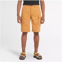 Men's Twill Cargo Short ,Color:Wheat