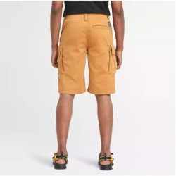 Men's Twill Cargo Short ,Color:Wheat