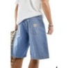 Carhartt WIP brandon loose denim shorts in blue light wash