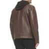 Calvin Klein Men's Faux Lamb Leather Moto Jacket