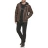 Calvin Klein Men's Faux Lamb Leather Moto Jacket