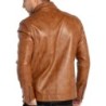 Men's Leather Jacket Motorcycle Lightweight Faux Leather Outwear