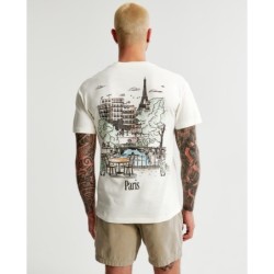 Men's Paris Graphic Tee,Cotton T-shirt