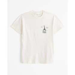 Men's Paris Graphic Tee,Cotton T-shirt