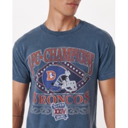 Men's Vintage Denver Broncos Graphic Tee,Cotton T-shirt