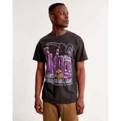 Men's Minnesota Vikings Graphic Tee,Cotton T-shirt