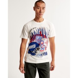 Men's New York Giants Graphic Tee,Cotton Short Sleeves