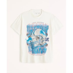 Men's Detroit Lions Graphic Tee,Cotton Short Sleeves