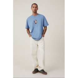 Dabsmyla Men's Cotton Loose Fit T-Shirt