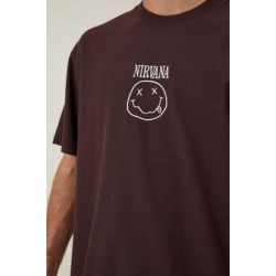 Cotton Loose Fit Music T-Shirt,Smiley face T-shirt