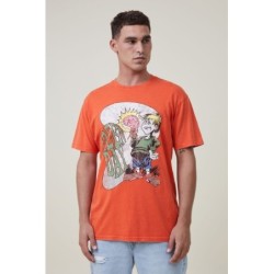 Men's Cartoon Graphic Tees,Loose Fit T-Shirt