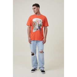 Men's Cartoon Graphic Tees,Loose Fit T-Shirt