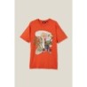 Men's Cartoon Graphic Tees,Loose Fit T-Shirt