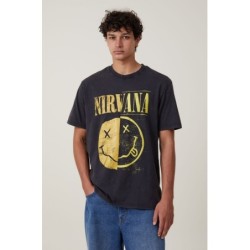 Men's Nirvana Graphic Tees,Loose Fit T-Shirt