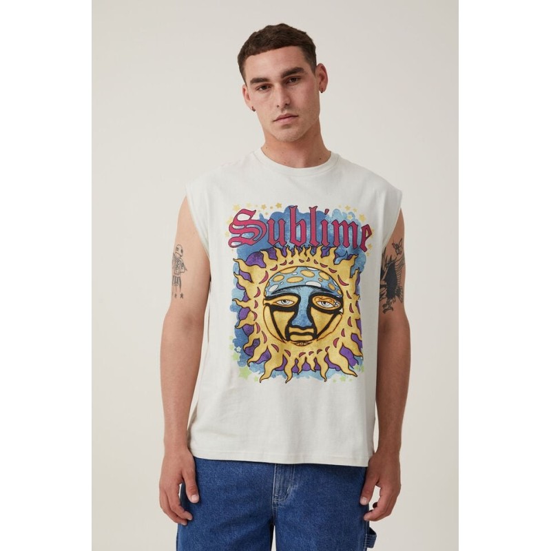 Men's Graphic Tees  Oversized Muscle Tank