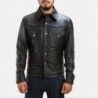 Ranchson Black Leather Shirt