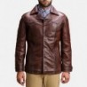 Vincent Alley Brown Leather Jacket