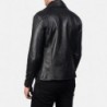 Noah Black Leather Biker Jacket