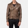 Allaric Alley Mocha Leather Biker Jacket