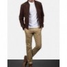 Blain Mocha Suede Bomber Jacket