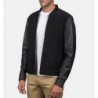 Blain Black Hybrid Bomber Jacket