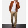 Blain Brown Suede Bomber Jacket