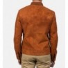 Blain Brown Suede Bomber Jacket