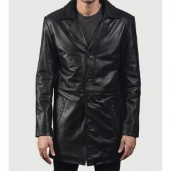 Classmith Black Leather Coat